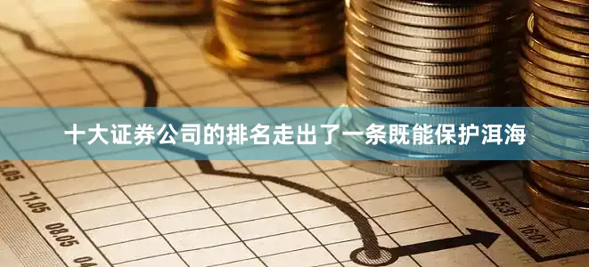 十大证券公司的排名走出了一条既能保护洱海